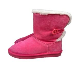 Koolaburra by UGG Pink Suede Button Winter Boots - Nalie #337